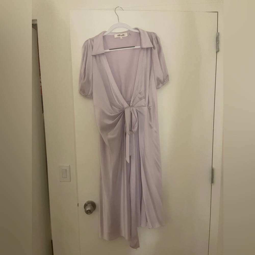 Diane Von Furstenberg purple silk dress - never worn